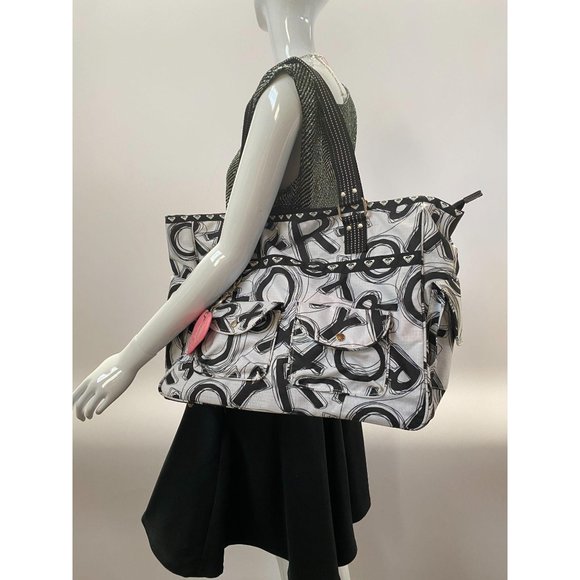 Black and White Graffiti Bag by Roxy
